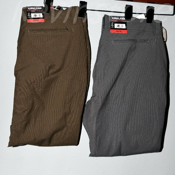 2 pairs Kirkland Signature Men’s Stretch Tech Pant . Price is for‎ 2.